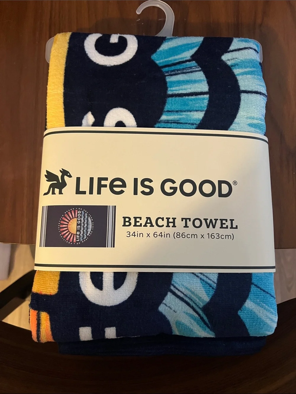 Life is Good Beach Towel NWT